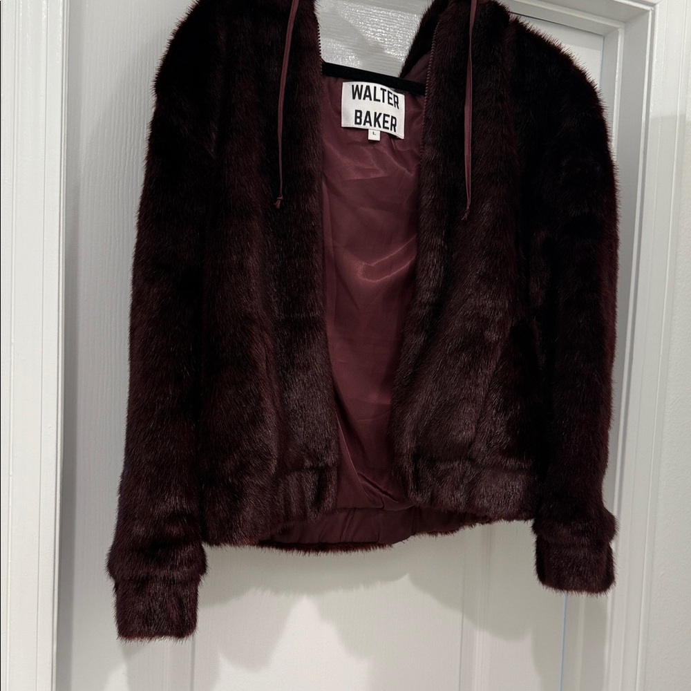 Walter Baker Women's Teddy Jacket - Deep Burgundy